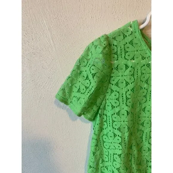 Lilly Pulitzer Green Lace Blouse - Picture 5 of 7